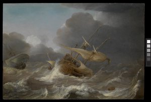 Navi olandesi in una tempesta, c.1620