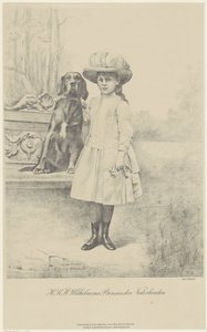 Ritratto di Guglielmina, regina dei Paesi Bassi da Jan Rinke