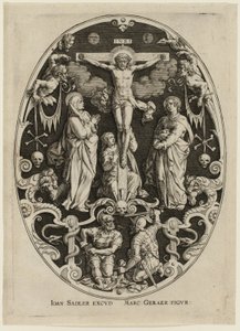 Crocifissione, dalla Passione di Cristo da Jan Sadeler I