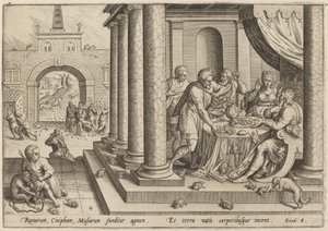 La piaga delle rane da Jan Sadeler I, after Maarten van Cleef