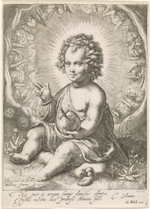 Cristo Bambino come Salvator Mundi