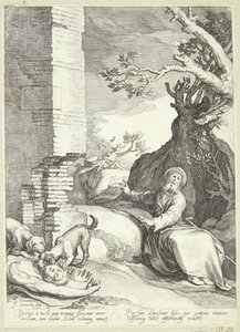 Ahija e la moglie di Geroboamo da Jan Saenredam