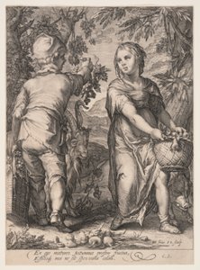 Autunno (Ragazzo e ragazza che raccolgono la frutta), da Le quattro stagioni