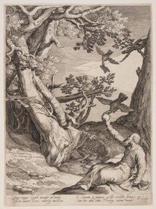 Elia nel deserto nutrito dai corvi, da Quattro scene di vita dei profeti, Isaia, Ahajah ed Eliseo