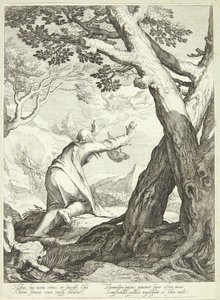 Elisa riceve il mantello di Elia da Jan Saenredam