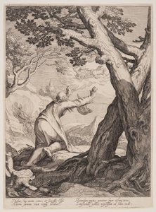Eliseo riceve la veste di Elia, da Quattro scene di vita dei profeti, Isaia, Ahajah ed Eliseo