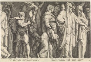 Fregio con la punizione di Niobe (tavola 6) da Jan Saenredam