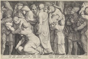Fregio con la punizione di Niobe (tavola 7)
