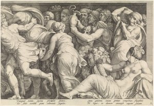 Fregio con la punizione di Niobe (tavola 8) da Jan Saenredam