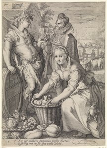 Autunno (raccolta di frutta e produzione di vino, serie dei quattro stagioni)