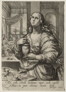 Eroine del Nuovo Testamento: Maria Maddalena da Jan Saenredam