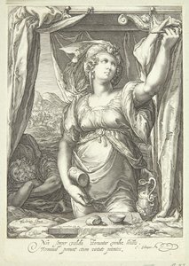 Jael e Sisera da Jan Saenredam