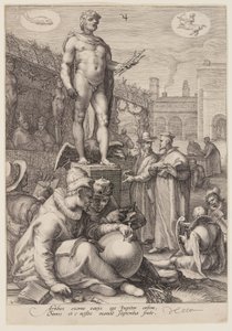 Giove che presiede alle arti liberali, da Sette divinità planetarie da Jan Saenredam