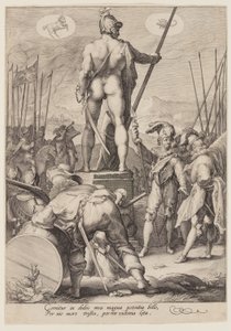 Marte che presiede alle arti della guerra, da Sette divinità planetarie da Jan Saenredam