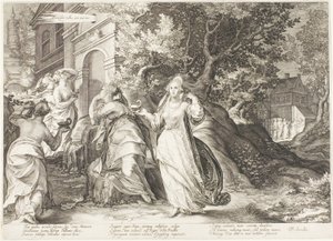 Tavola cinque, da Cinque vergini sagge e cinque stolte da Jan Saenredam