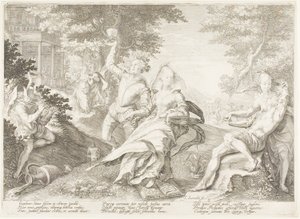 Piatto Due, dalle Cinque Vergini Sagge e Cinque Vergini Stolte da Jan Saenredam