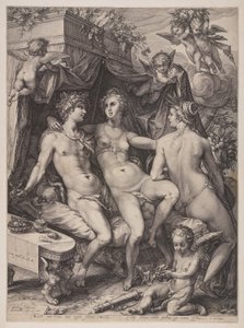 Sine Cerere e Baccho Friget Venere da Jan Saenredam
