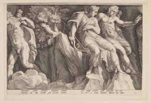 La punizione di Niobe (Plate 3) da Jan Saenredam