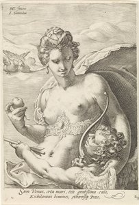 Venere e Amore (Le tre dee del giudizio di Paride) da Jan Saenredam