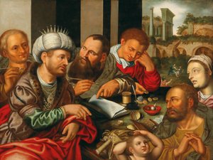 La parabola del creditore spietato da Jan Sanders Hemessen van