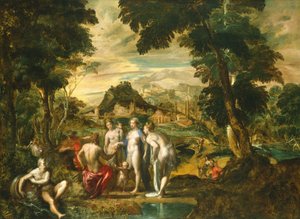 Il giudizio di Paride, fine XVI secolo da Jan Soens