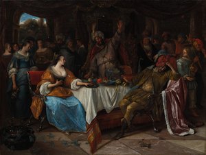 Ester, Assuero e Aman da Jan Steen