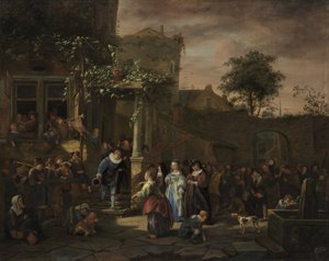 Il matrimonio nel villaggio da Jan Steen