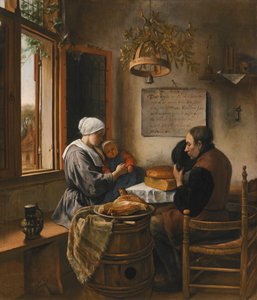 La preghiera prima del pasto da Jan Steen