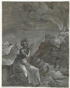 Cassandra lamenta la caduta di Troia. 1550-55