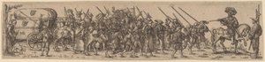 Il treno dei bagagli con il sergente maggiore da Jan Theodor de Bry after Barthel Beham