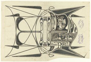 Progetto di copertina per: Henri Borel, Un sogno, 1899