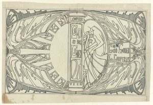 Progetto di copertina per: Louis Couperus, Dio e Dei, 1903 da Jan Toorop