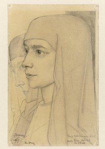 Ritratto di Treesje Westermann, Madre Thérèse Huf di Bethanië da Jan Toorop