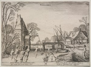 I dodici mesi: febbraio da Jan Van de Velde