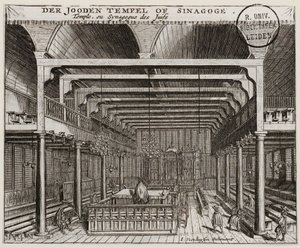 Interno della sinagoga portoghese ad Amsterdam