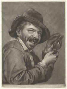 Uomo con un bicchiere vuoto (il Gusto)