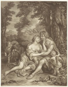 Venere trattiene Adone dalla caccia