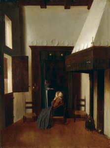 La piccola infermiera, c. 1654-1670 da Johannes Vermeer