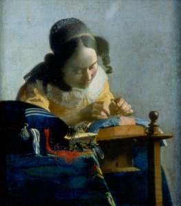 La merlettaia, c1664 da Jan Vermeer van Delft