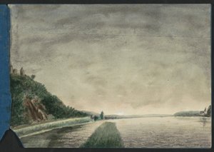Paesaggio montano con lago da Jan Veth