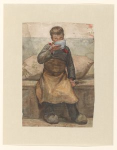 Ragazzo che beve da Jan Veth