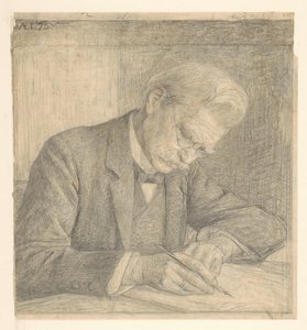Ritratto di J. van der Vegt, che scrive da Jan Veth