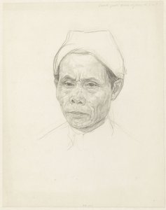 Ritratto di un anziano giavanese da Jan Veth