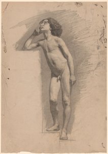 Ragazzo nudo in piedi