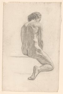 Nudo femminile seduto, visto di schiena da Jan Veth