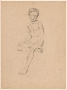 Ragazzo nudo seduto da Jan Veth