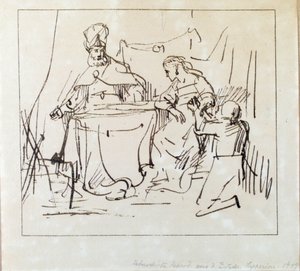 Jan Victors, "Haman con Ester e Ahasverus