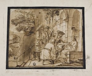 I fratelli di Giuseppe mostrano la sua tunica a Giacobbe da Jan Victors