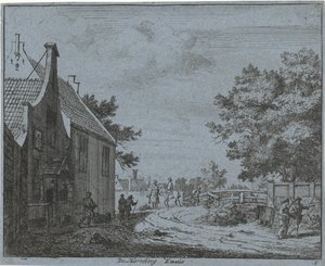 Veduta della locanda Emaus da Jan Vincentsz. van der Vinne