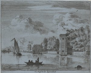 Veduta della tenuta Sparenhout a Haarlem (Paesaggi dei dintorni di Haarlem) da Jan Vincentsz. van der Vinne